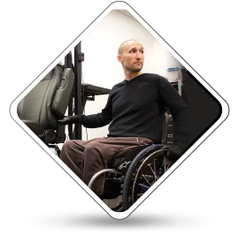 Wheelchair Patient using simulator
